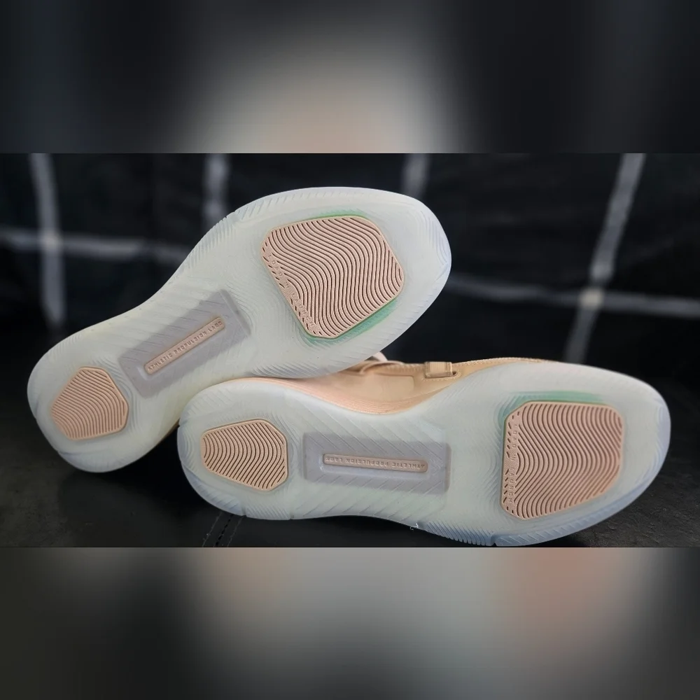 Apl Superfuture High Top Sneaker In Gold Beige NWOT - Picture 6 of 8